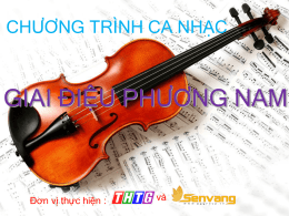 GIAI ĐIỆU PHƯƠNG NAM - Truyền hình Tiền Giang