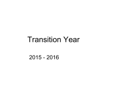 Transition Year - Portmarnock Community School