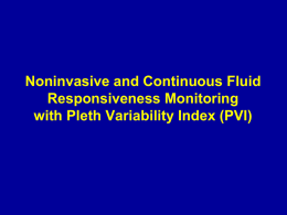 Noninvasive and Continuous Fluid Responsiveness