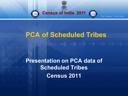 07. presentation on pca of schedule tribes