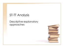 ST-TT Analysis - The Translation Research Summer School
