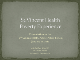 St.Vincent Health Poverty Experience