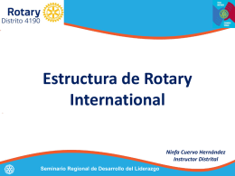 Estructura de Rotary International Seminario Regional