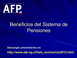 FAS – Beneficios regiones 2012
