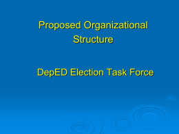 Election Task Force - Department of Education Regional Office 6