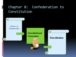 Articles of Confederation to Constitution PPT