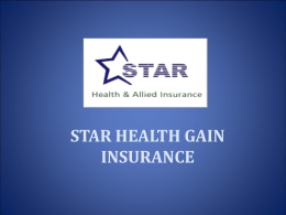 STAR HEALTH GAIN INSURANCE