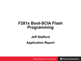 Boot-SCIA Flash Programming