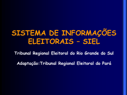 TRE-RS Secretaria de Informática TÍTULO ONLINE
