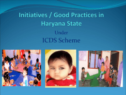 Haryana - Ministry of Women and Child Development