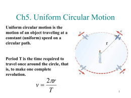 Ch5. Uniform Circular Motion