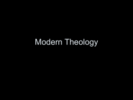 25 Modern Theology
