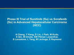 Phase III Trial of Sunitinib (Su) vs Sorafenib (So