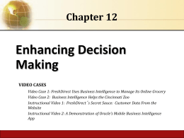 12. Enhancing Decision Making