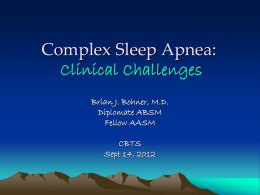 2012 - Conference By The Sea - Sleep Medicine Associates of