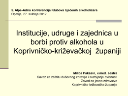 3. Lokalna zajednica - Zavod za javno zdravstvo Koprivničko