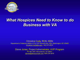 What Hospices Need to Know to Do Business with VA