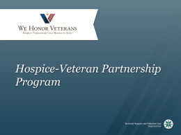 Hospice-Veteran Partnership