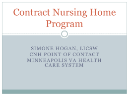 Contract Nursing Home Program
