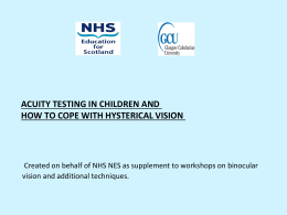 Acuity Testing in Children