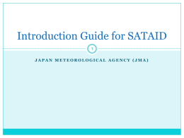 Introduction Guide for SATAID