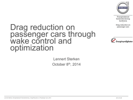 Drag reduction on passenger cars