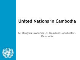 Development Challenges in Cambodia