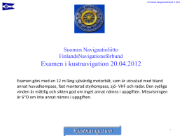 RL- Tutkinto 9.12.2011 - Suomen Navigaatioliitto
