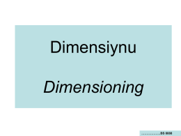 Types of dimensioning - NW 14-19