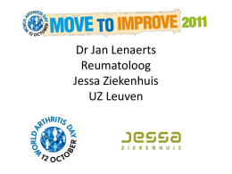 Dr Jan Lenaerts Reumatoloog Jessa Ziekenhuis UZ Leuven