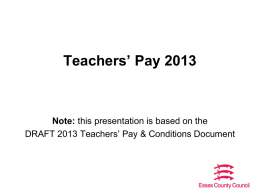 presentation - Essex Primary Headteachers` Association