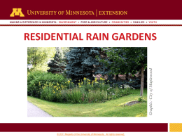Residential rain gardens - University of Minnesota Extension