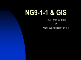 NG9-1-1 & GIS - Minnesota Governor`s Council on Geographic
