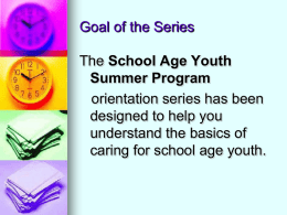 Module 7: Programing for School Age Youth - MnAEYC