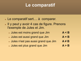 le-comparatif - My Online Classroom