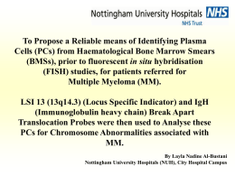 (PCs) from Haematological Bone Marrow Smears