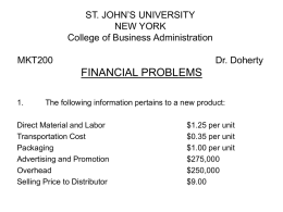 FINANCIAL PROBLEMS ST. JOHN`S UNIVERSITY NEW YORK