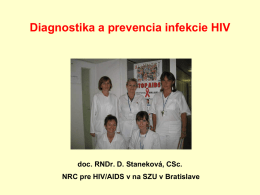 Diagnostika infekcie HIV u novorodencov HIV