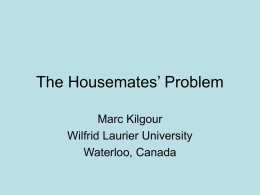 The Housemates` Problem