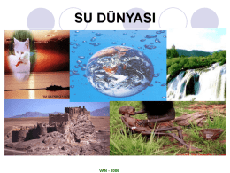 su dünyası - Dr. Yük. Müh. Ahmet Hamdi ORHAN
