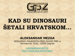Kad su dinosauri šetali Hrvatskom