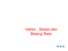 vektor dan bidang rata