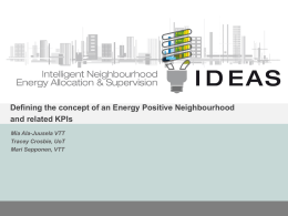 Defining the concept of an Energy Positive Neighbourhood