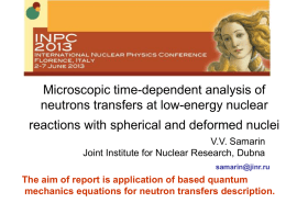 PPT - NUCLEAR REACTIONS VIDEO Project