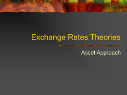 Exchange Rates Theories