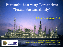 Fiscal Sustainability Subsidi Listrik dan BBM