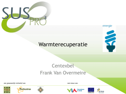 Warmterecuperatie