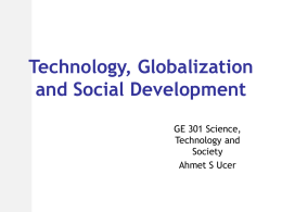 Technology, Globalization and Social Development