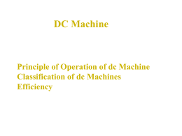 Principle of operation of dc machine