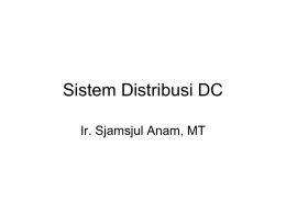Sistem Distribusi DC